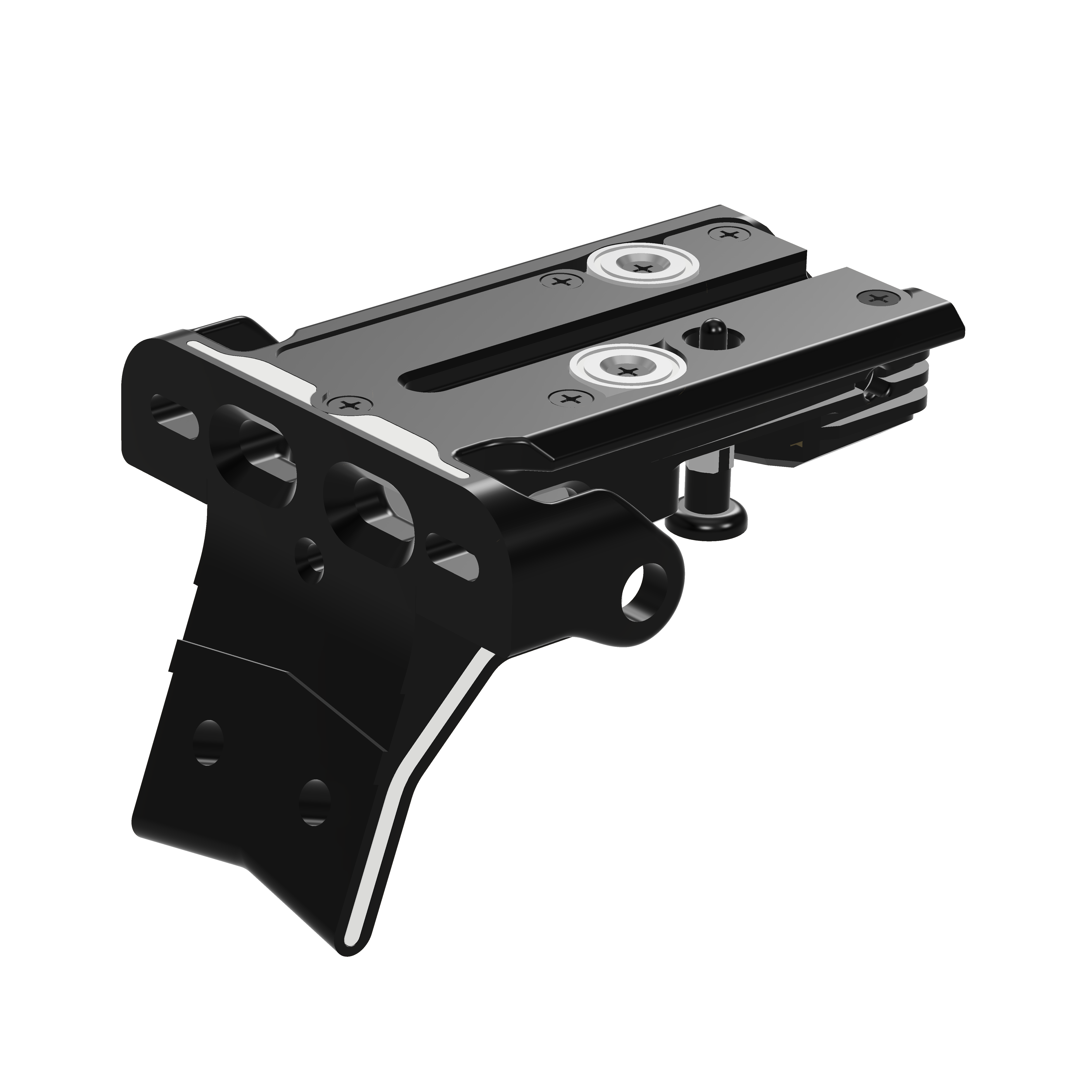 Supporto 30/45 gradi Portatarga magnetico